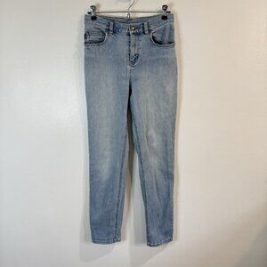 Vintage 90s Y2K Lauren Ralph Lauren Jeans 4P Petite Straight Mom Light Wash High